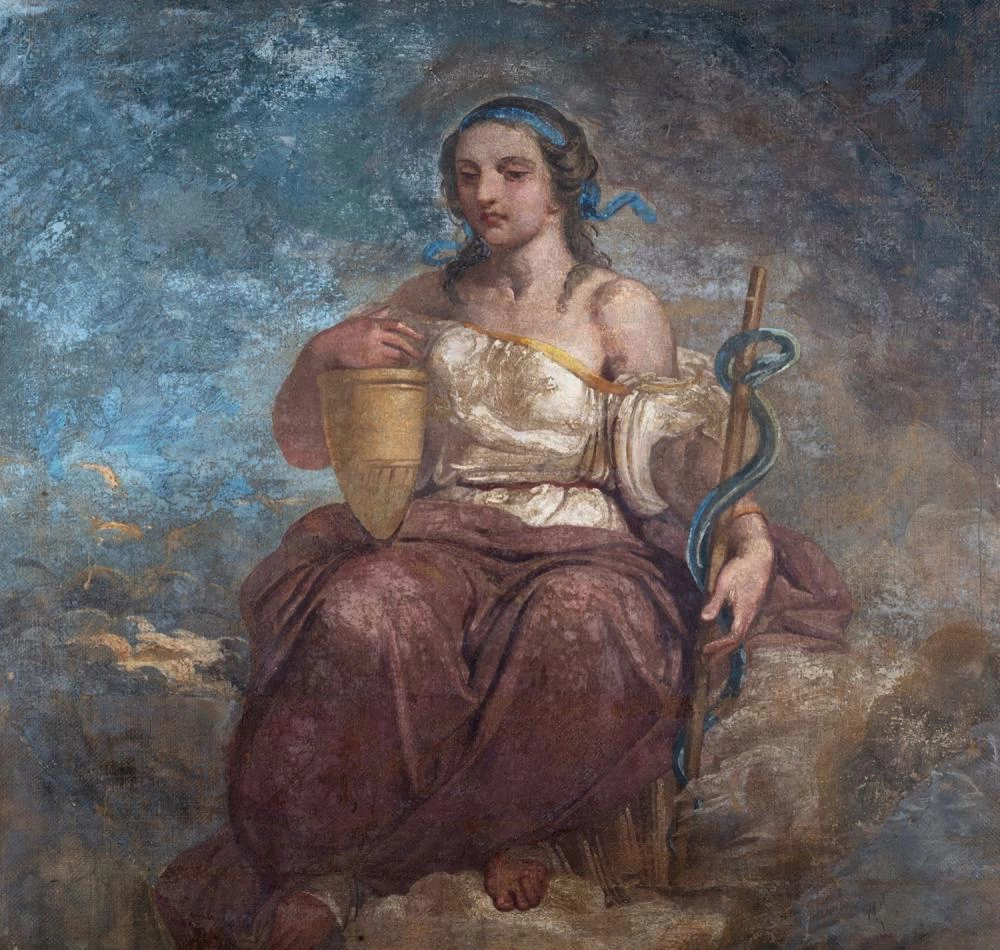 Igea con il caduceo
